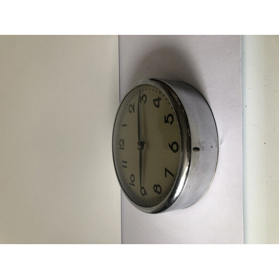 Image 1 of Vintage industrial wall clock, Czechoslovakia 1960s