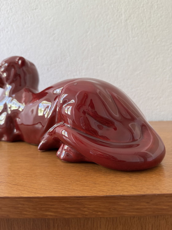 Image 1 of Panthère Céramique Art Déco