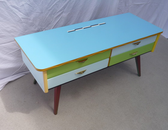 Image 1 of Commode basse  4 tiroirs