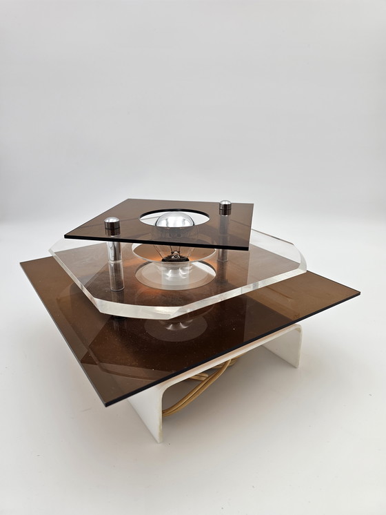 Image 1 of Wall lamp plastic Herda 1970s