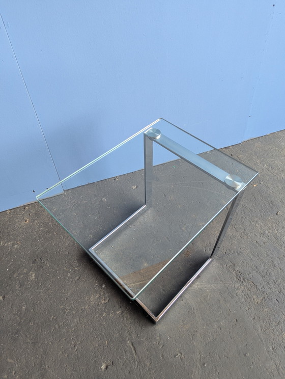 Image 1 of Gebra glass chrome sidetable