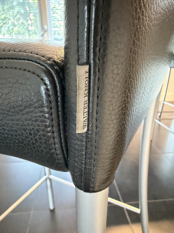 4 Hockers Walter Knoll – Barkrukken, Leather, Metal (photo 8 of 15)