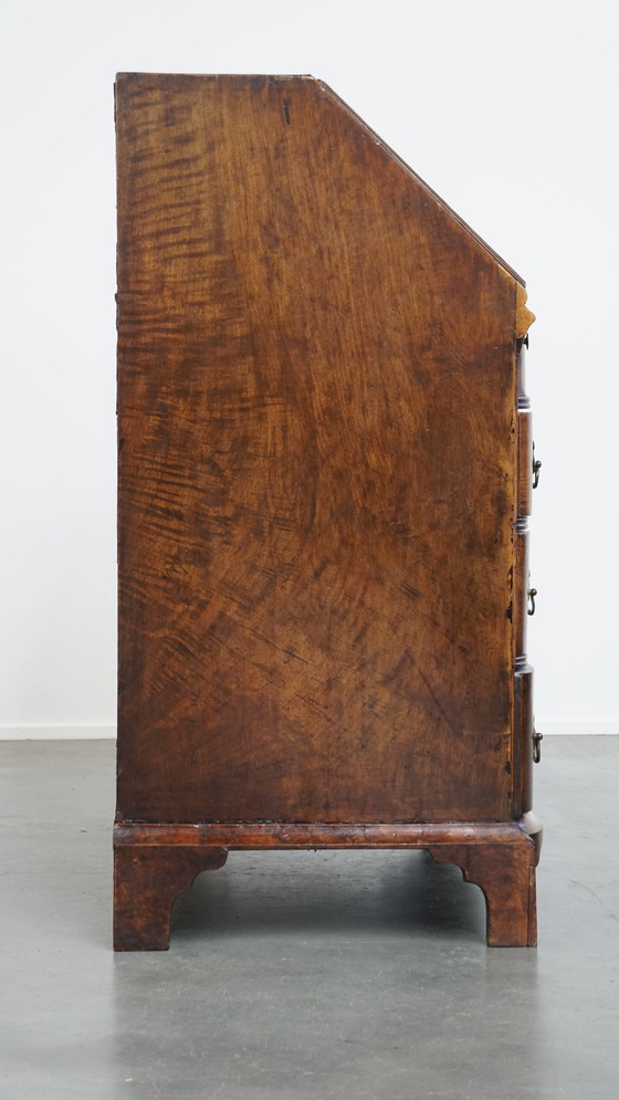 Image 1 of Secrétaire/meuble à tiroirs ancien en chêne de la fin du XVIIIe siècle