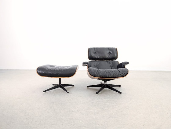 Image 1 of Charles & Ray Eames Lounge chair Miller Ottoman rosewood