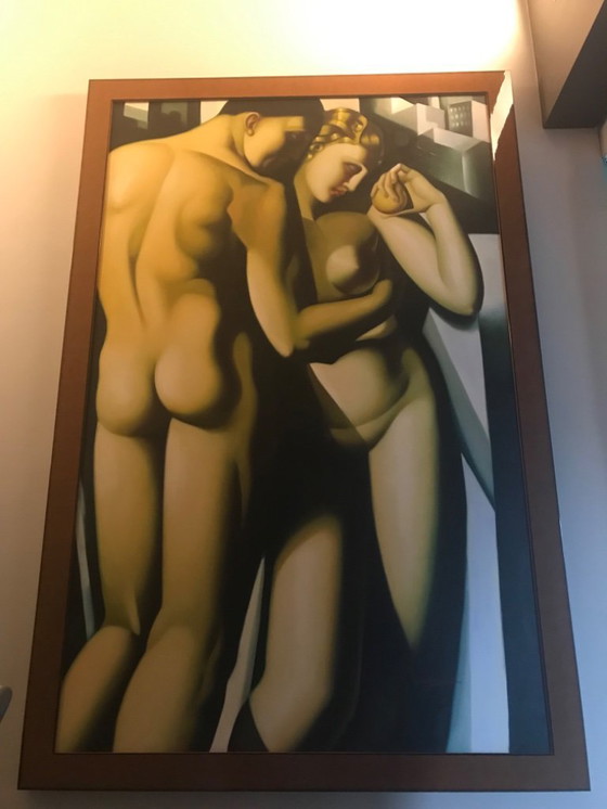 Image 1 of Adam und Eva von Tamara de Lempicka. Replik auf Leinwand