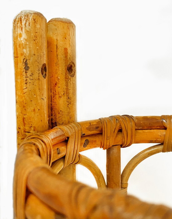 Mid-Century Rotan Wandlampen — Louis Sognot Stijl – Rattan (photo 19 of 22)