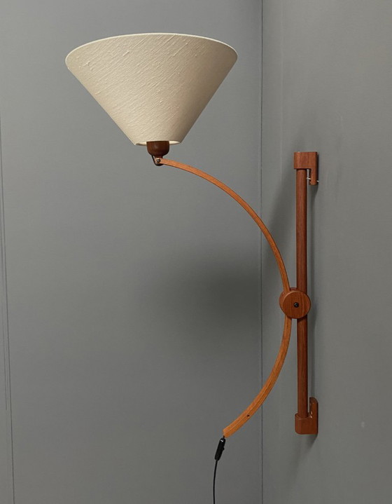 Image 1 of Applique murale danoise en teck de la marque Domus Denmark, années 1970