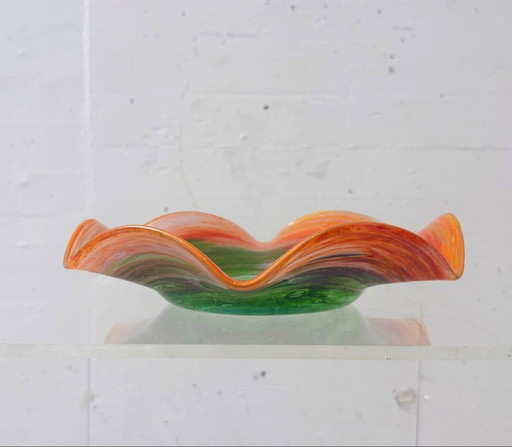 Murano-style glass bowl, 1970s