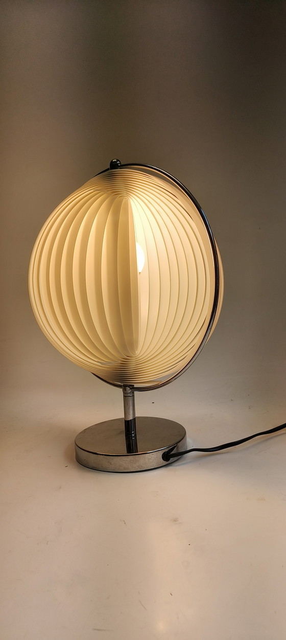 Image 1 of Kare design years vintage moon slat table lamp verner Pantone style
