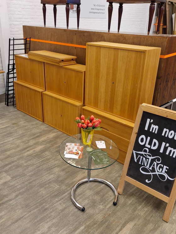 Image 1 of Parete attrezzata vintage WHB rovere/nero anni '70