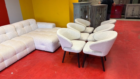 Image 1 of 6x Richmond Interieur Indigo Bouclé Wit