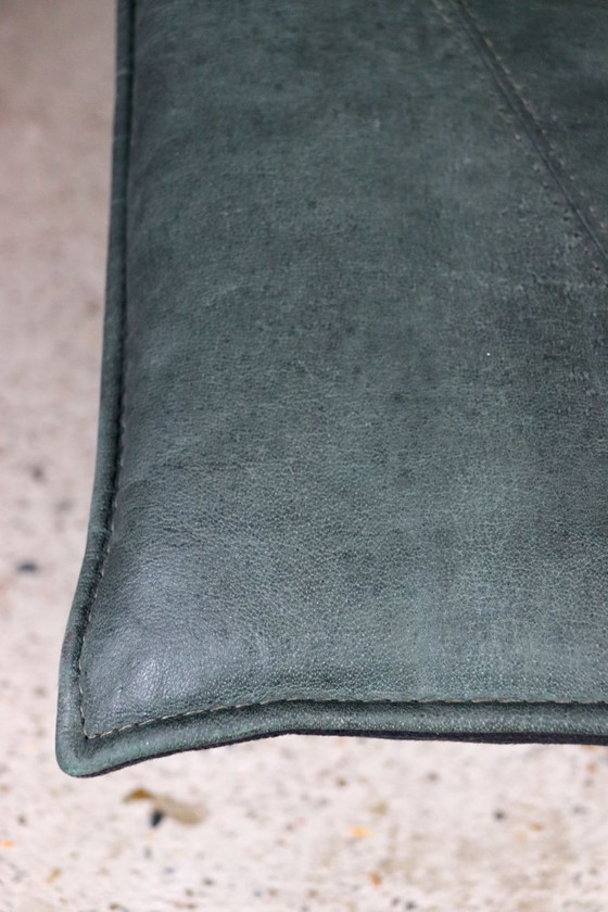 Image 1 of IKEA Skye Sessel aus grün gegerbtem Leder - Tord Björklund