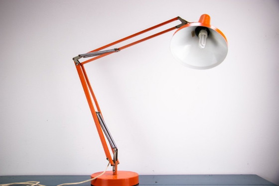 Lampada da scrivania vintage, arancione, anni '70 – Lampade da scrivania, Metallo (photo 5 of 5)