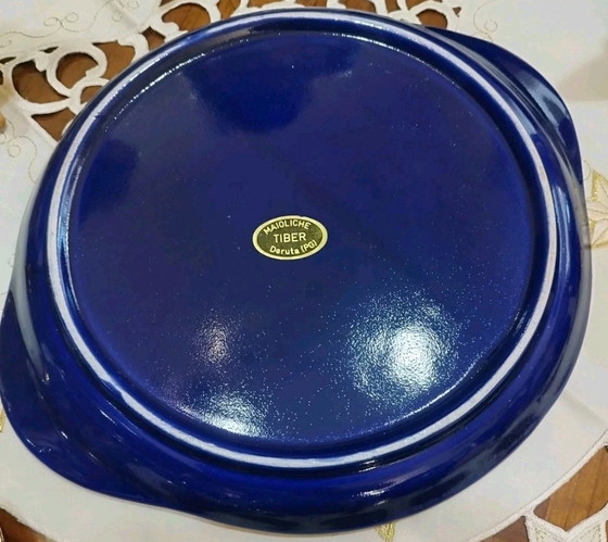 Image 1 of Deruta Byzantine-style majolica coffee set with pure gold