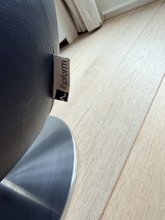 Image 1 of Sedia Topform Pinto in pelle nera