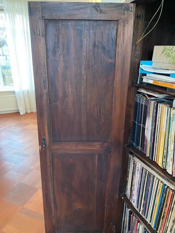 Image 1 of Colonial Teak Leg Cabinet