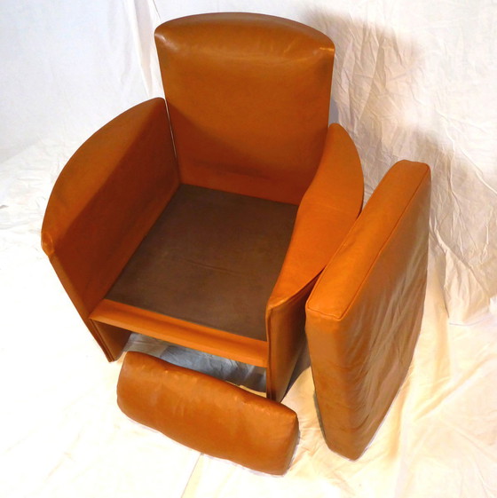 Image 1 of Cognac leather  club armchair