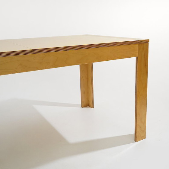 Image 1 of Maple table with extendable top, 1970s