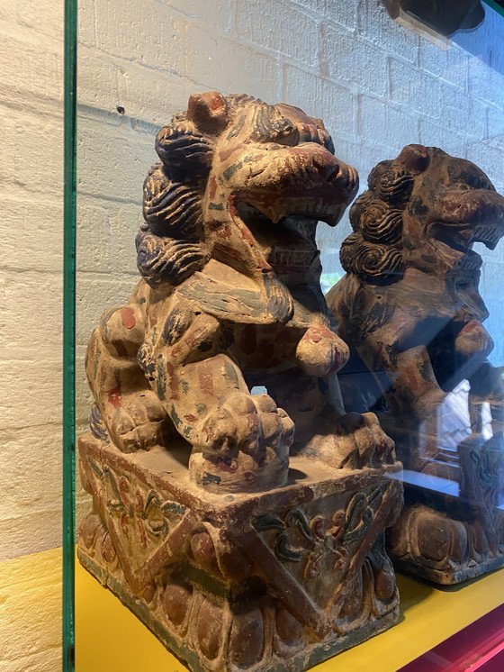 Image 1 of Foo Dogs XXL 50s/60s madera