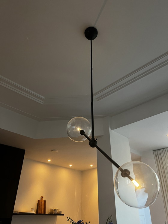 Schwung Balance Pendant Lamp 200 × 150 cm – Black Gunmetal – Brass (photo 5 of 9)