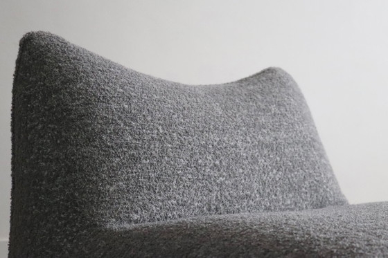 Image 1 of Poltrona Le Bambole con pouf in bouclé di Mario Bellini per B&B Italia, anni '70