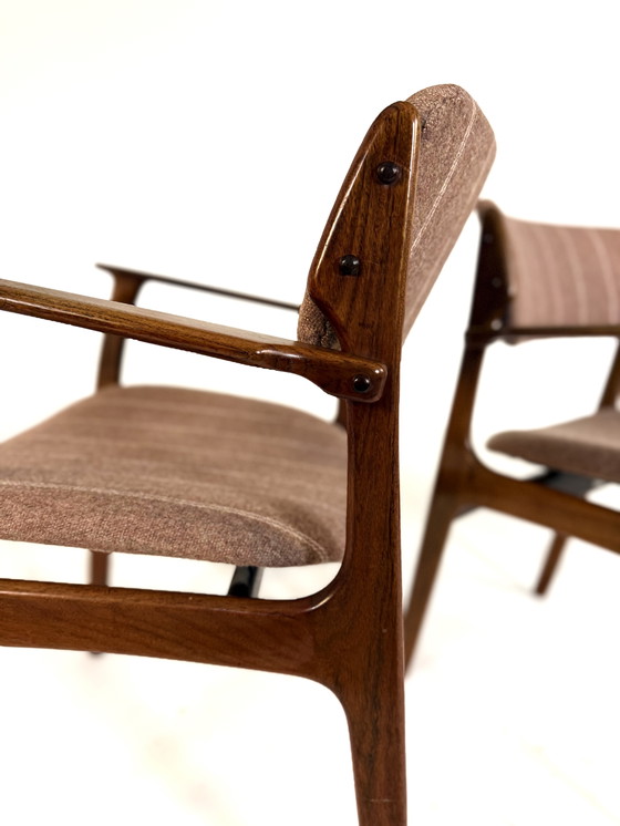 Image 1 of Set of 2 dining chairs model 50, Erik Buch '70