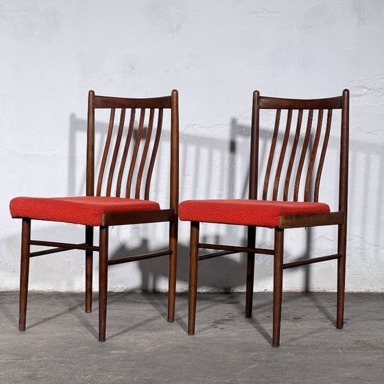 Set van 4 Tatra Nabytok eetkamerstoelen, jaren 60 – Tatra Nábytok, Textile (photo 11 of 14)