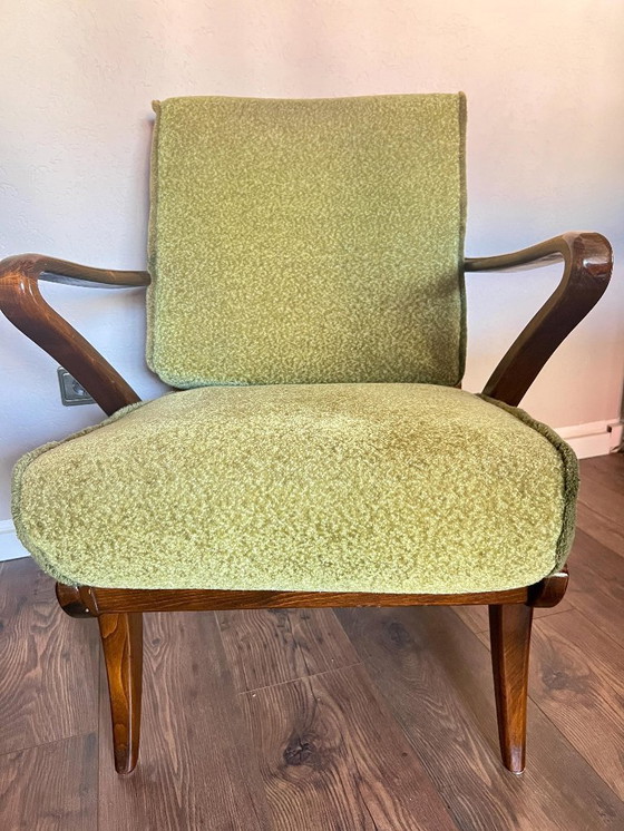 Image 1 of 2x Original Mid Century Easy Chairs. Bugholzsessel aus den 1940er Jahren von Guglielmo Ulrich für C.W.K. Möbel gefertigt.