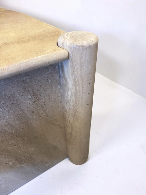 Image 1 of Vintage Italian travertine coffee table