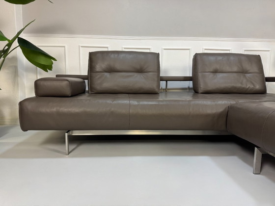 Image 1 of Divano di design Rolf Benz Dono, divano in pelle, divano marrone, divano angolare