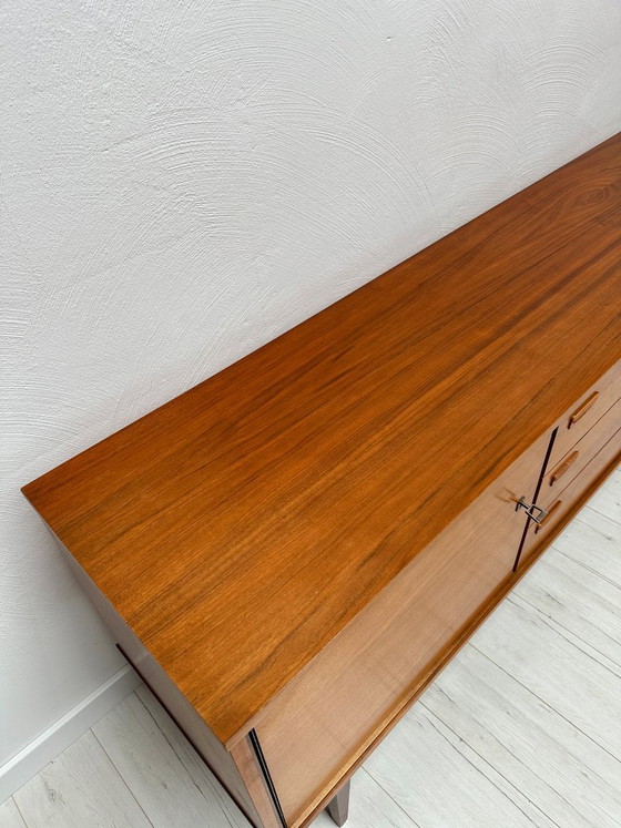 Image 1 of Extra Large 1960s Danish Teak Sideboard – Minimalist Mid-Century Credenza 250 cm