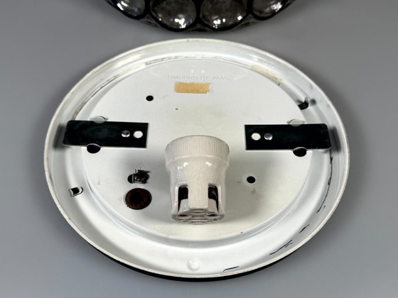 Image 1 of Lámpara de techo de los años 60/70, Plafoniere, Glashütte Limburg, Alemania, vidrio y metal.