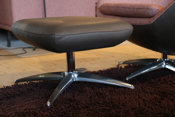 Image 1 of Sillón reclinable Leolux Caruzzo con otomana