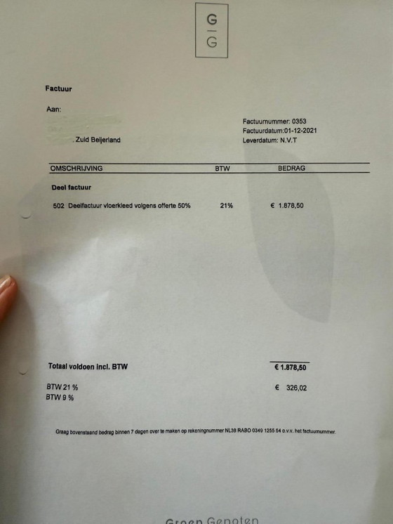 Image 1 of Nouveau tapis Jacaranda brique 3.00 diamètre