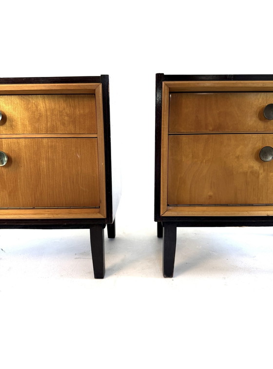 Image 1 of Ensemble de 2 tables de nuit vintage '60