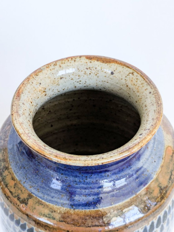Large hand-painted 32 cm Mexican Tonalá pottery vase 1970s – Ceramic, Vintage (photo 10 of 13)