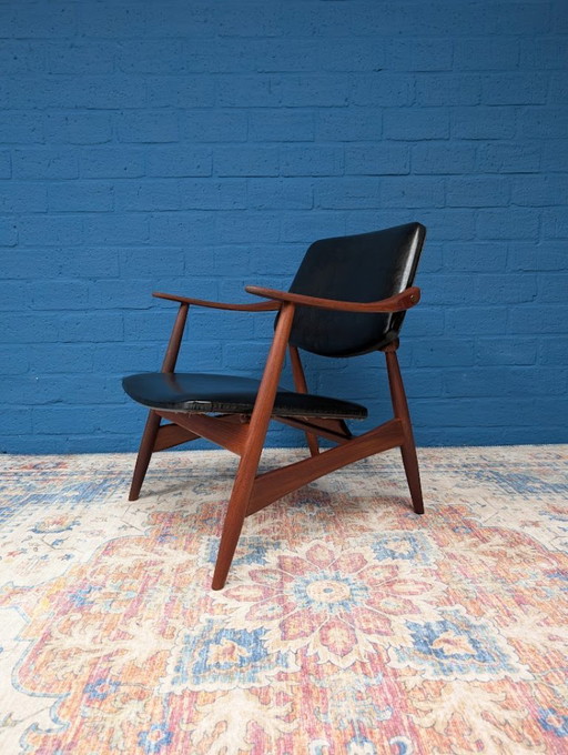 Poltrona vintage, Louis van Teeffelen per Wébé, anni '60