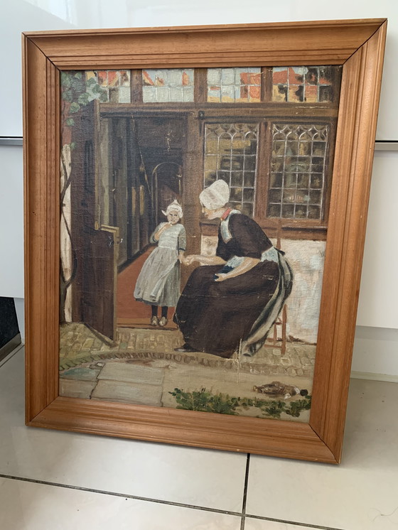 Image 1 of Olieverf schilderij 