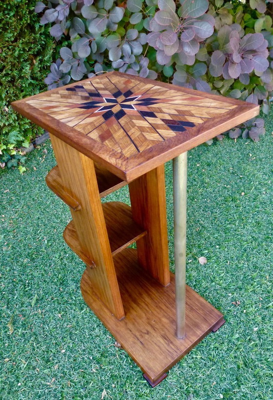 Image 1 of Table d'appoint Art-Déco moderniste dans le style de Michel Duffet.