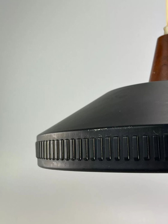 Image 1 of Lámpara de techo de los años 60 y 70, lámpara colgante de chapa metálica, diseño de la era espacial.