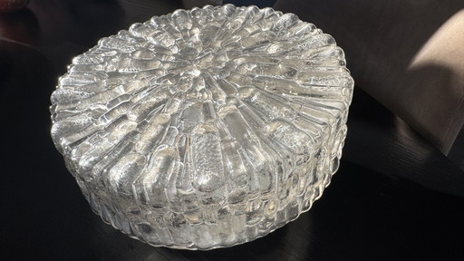 Plafonière vintage en glaçure Jaren 60 