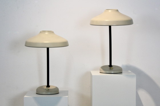 Set of adjustable Hemi Desk Lamps, Sweden, polished steel (photo 9 of 11)