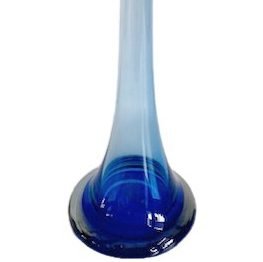 Image 1 of Vaso alto in vetro blu vintage della serra Breda