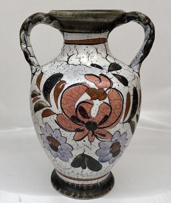 Image 1 of Vintage West Germany vase with handles