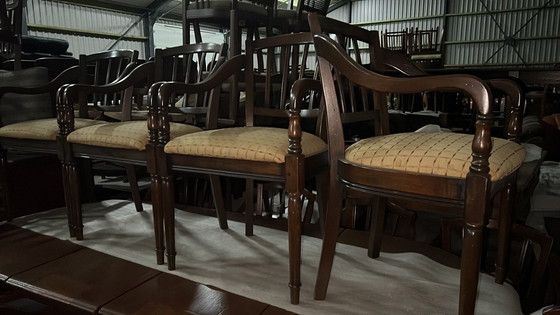 Image 1 of 4 Bannink jugendstil eetkamer armstoelen