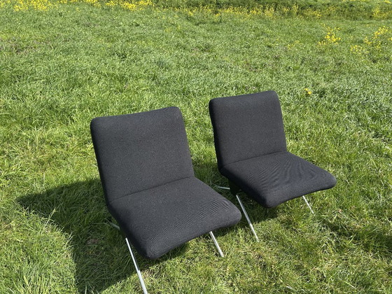 Image 1 of Set van 2 vintage Gispen 1431 fauteuils, ontworpen door André Cordemeyer (1961)