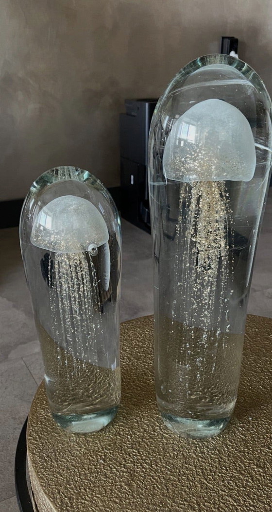 Glass Jellyfish Deco - Two Large Jellyfish Decoration – Decorative Objects (photo 3 of 5)
