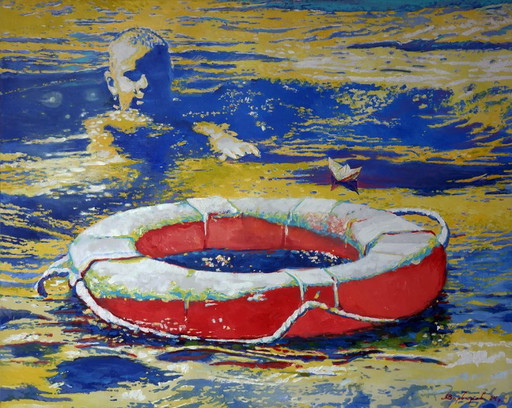 Salvagente in mare