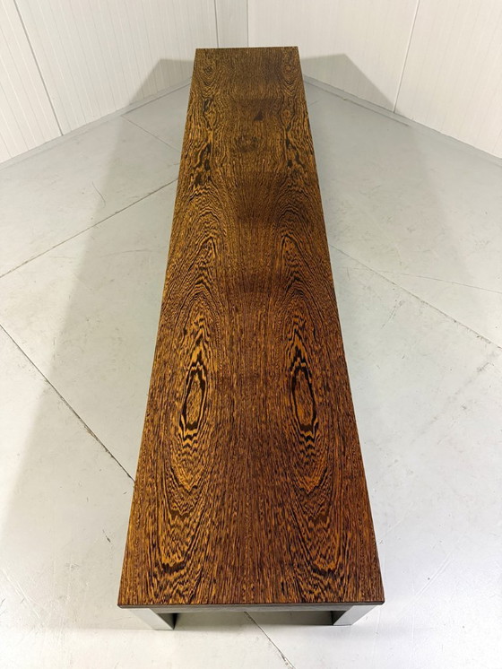 Image 1 of Langer, niedriger Fernsehtisch aus Wenge, 1970er Jahre