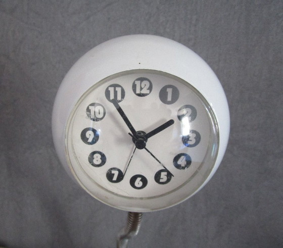 Image 1 of Retro buro klokje met "goose neck",jaren 80.